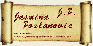 Jasmina Poslanović vizit kartica